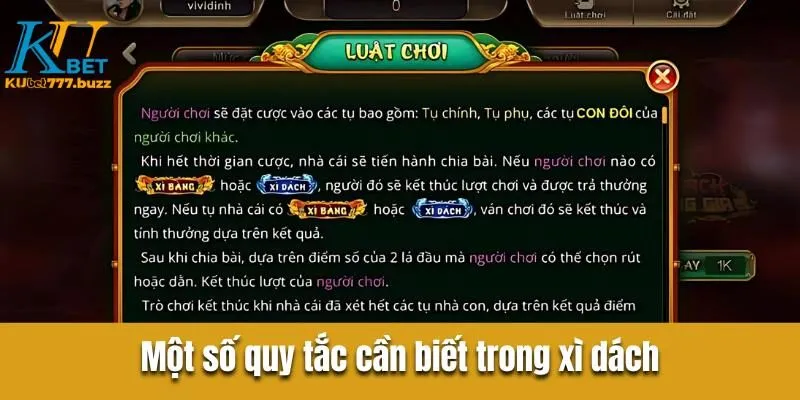 Chia Sẻ Mẹo Đánh Bài Xì Dách Luôn Thắng Từ Cao Thủ Kubet777 Một số quy tắc cần biết trong xì dách